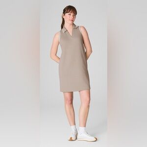 SPANX AirPique Sleeveless Women’s Polo Dress Color Ashwood Size XL NWT
